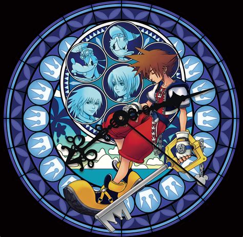 stained glass kingdom hearts|kingdom hearts stained glass template.